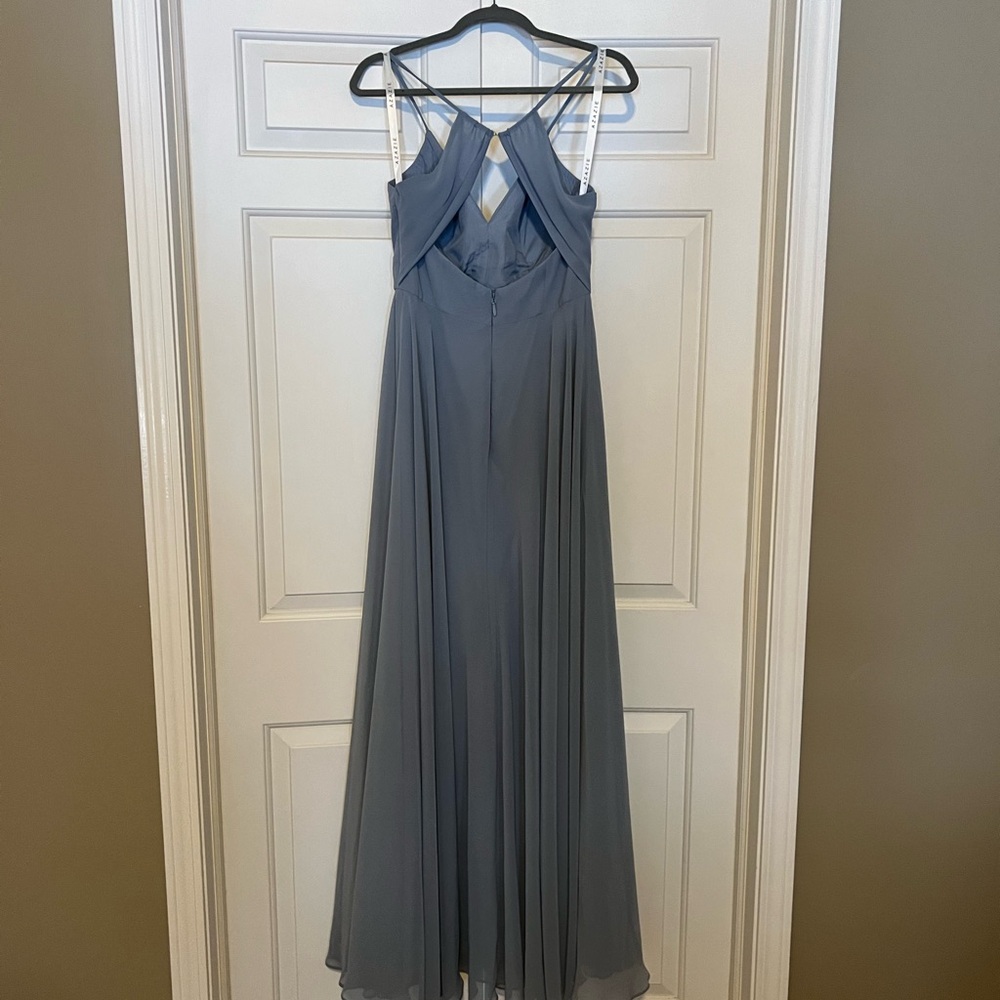 Azazie Avelina Dress – Dusty Blue, Size A8